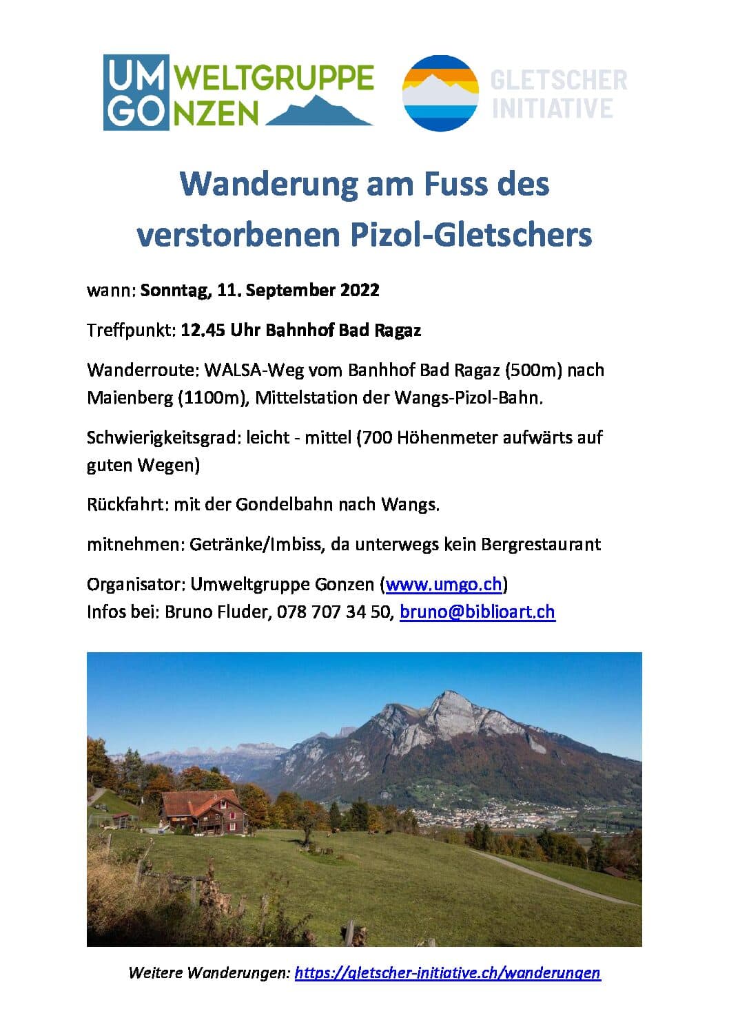 Wanderung Gletscherinitiative